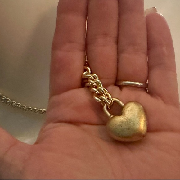 Coach Heart Pink Multi Turnlock Pavé Chain Link Necklace - Picture 2 of 16